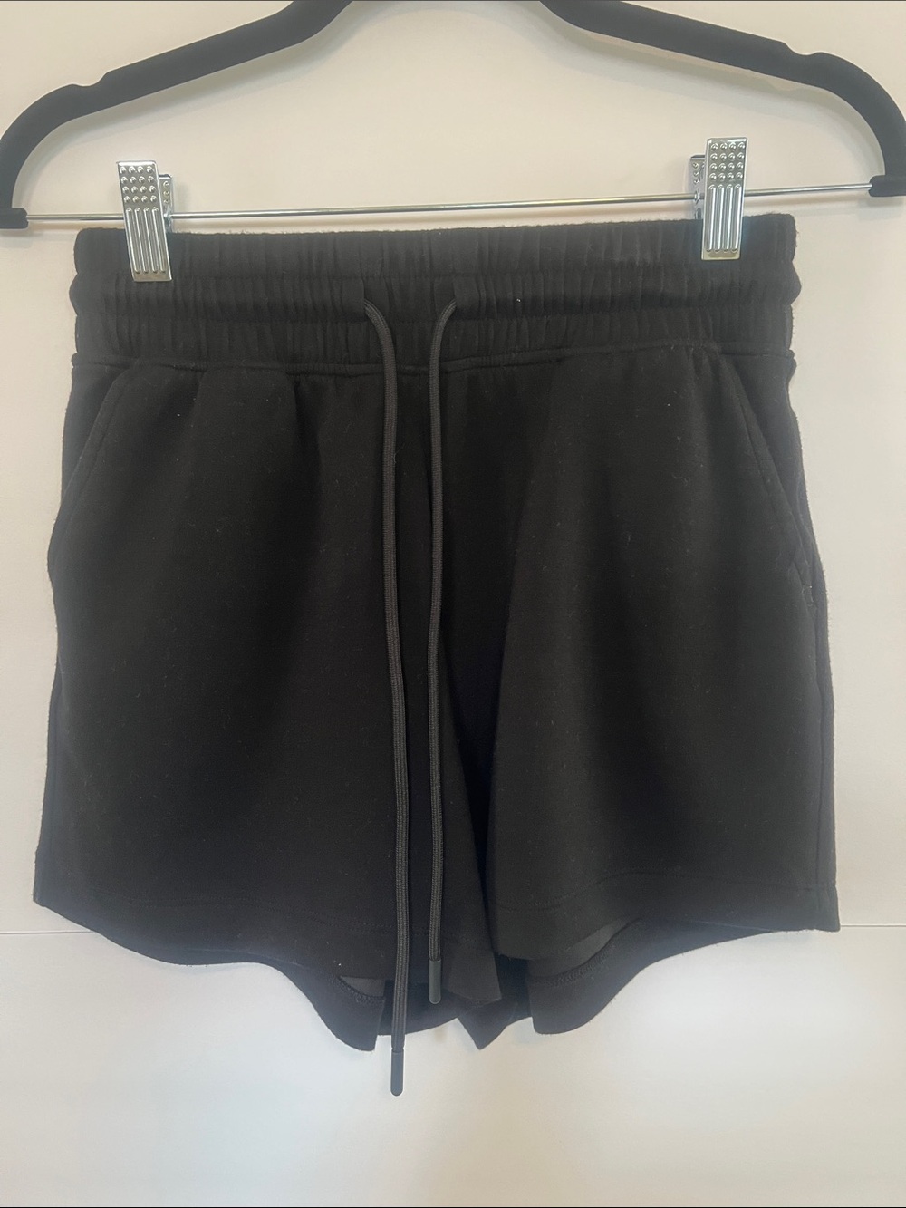 Women’s Black Drawstring Lounge Shorts, size XS